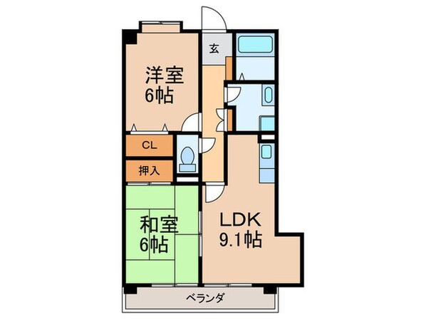 レジデンス藤ヶ丘の物件間取画像